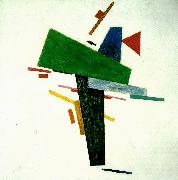 Kazimir Malevich suprematist construction oil painting